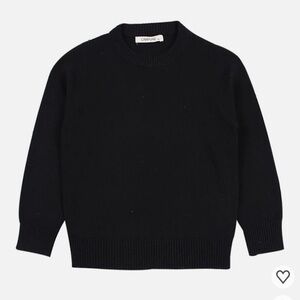 Caramel Classic Black Crewneck Sweater